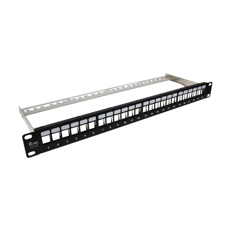 A-lan Alan A de LAN Patch Panel 24 Puertos con Vaciado Soporte pk020