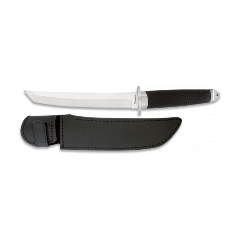 Martinez Albainox Cuchillo Táctico con Mango Abs y Hoja de Acero Inox de 19 cm Incluye Funda Polipiel 31618