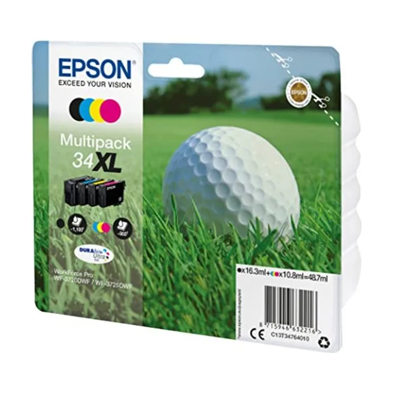 Epson Golf ball Multipack 4-colours 34XL DURABrite Ultra Ink