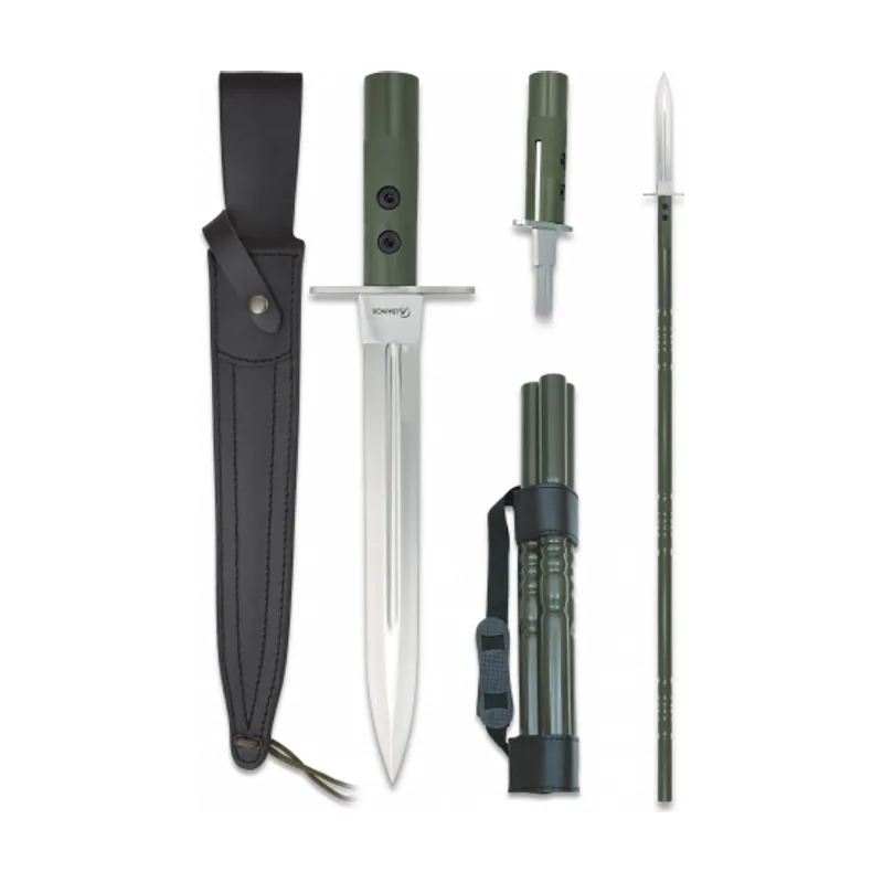 Martinez Albainox Lanzas Para Caza con Mango de Aluminio y Hoja de Acero Inox de 30 Cm Incluye Funda 31783