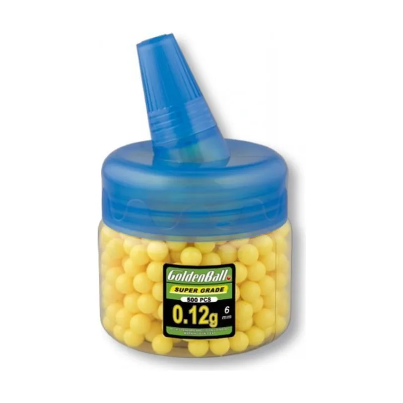 Martinez Albainox Biberon con Bolas de Plástico para Air Soft Pvc calibre 6 Mm 0.12 G con 500 Bolas 35797