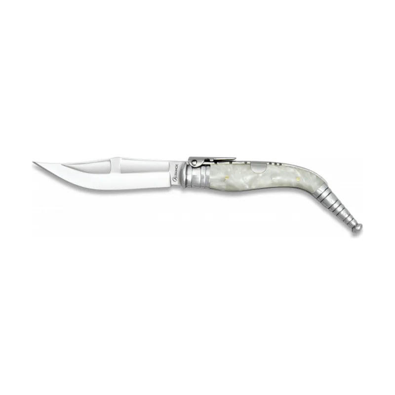 Martinez Albainox Navaja Bandolera Nº 4 con Mango de Imitación de Nácar y Hoja de Acero Inox de 16 cm