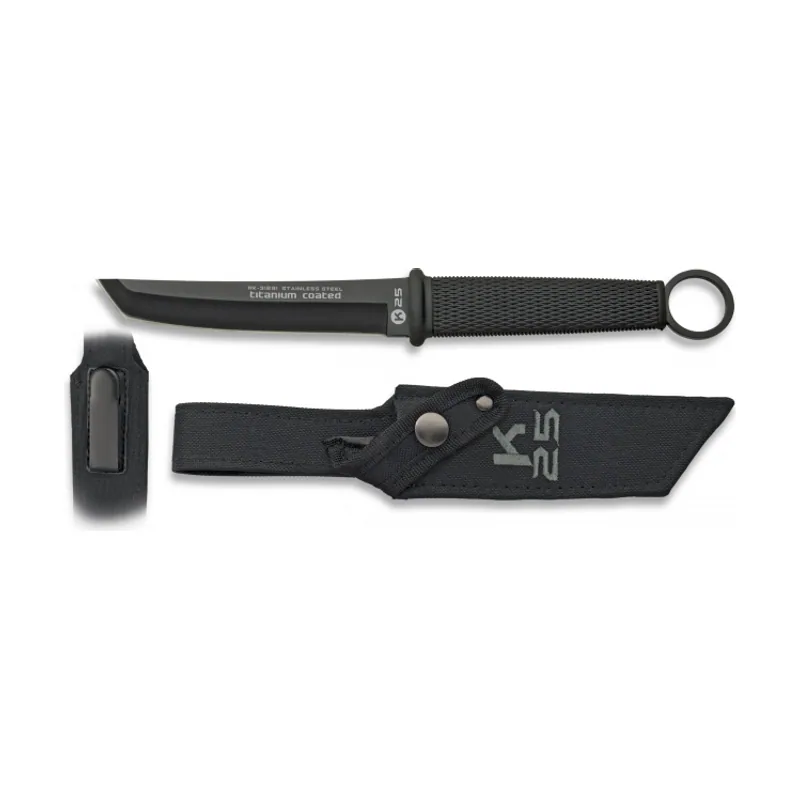 RUI - K25 Cuchillo Botero Táctico Rui con Mango de Goma