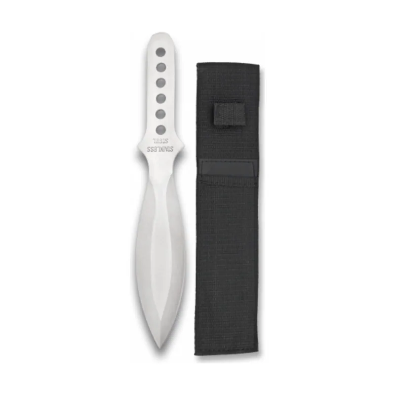 Martinez Albainox Cuchillo Lanzador De Un Filo Con Hoja De Acero Inox De 16 Cm Incluye Funda 31246