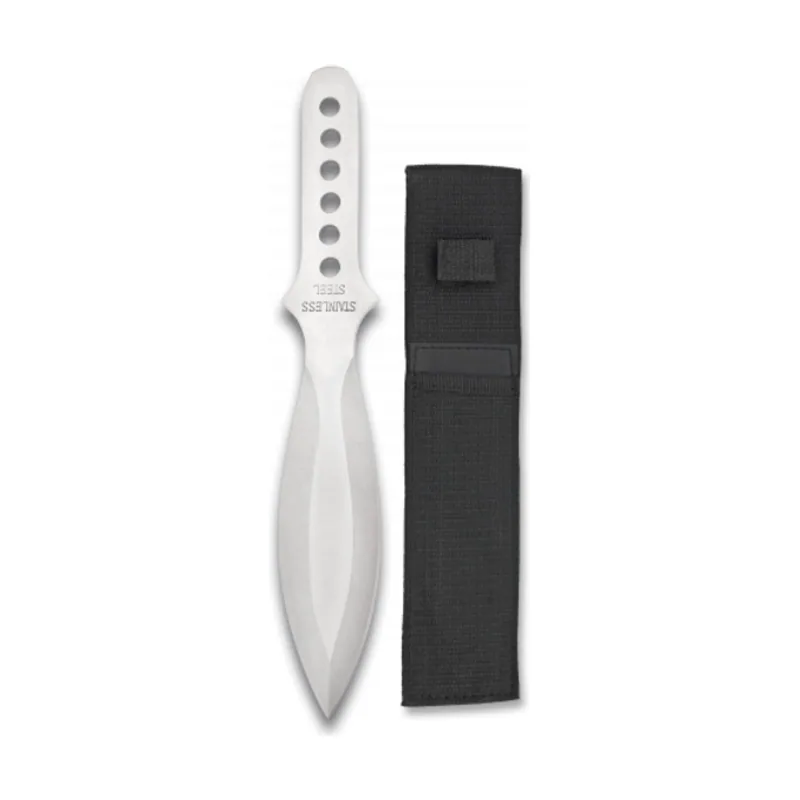Martinez Albainox Cuchillo Lanzador De Un Filo Con Hoja De Acero Inox De 20 Cm Incluye Funda 31247
