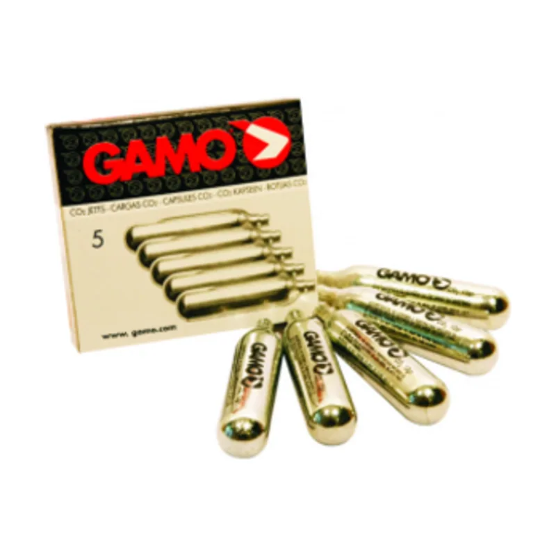 Gamo Caja de 5 Cargas de Gas para Carabinas CO2 de 12 gr 6212470
