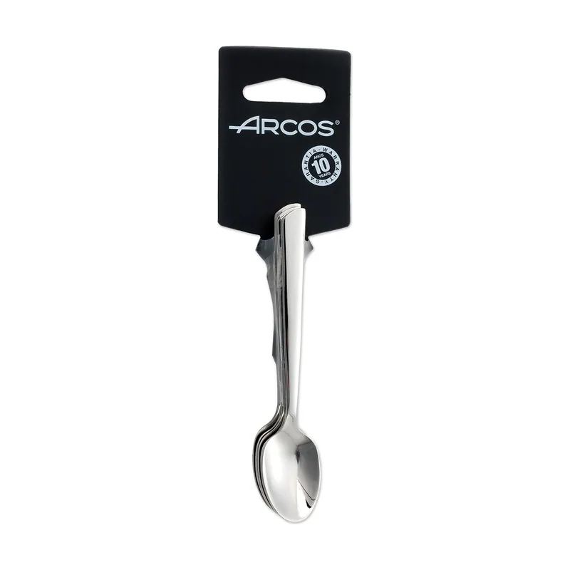 Arcos Juego de cucharas de moka Toscana 574100 monoblock de una pieza de acero inoxidable 18/10
