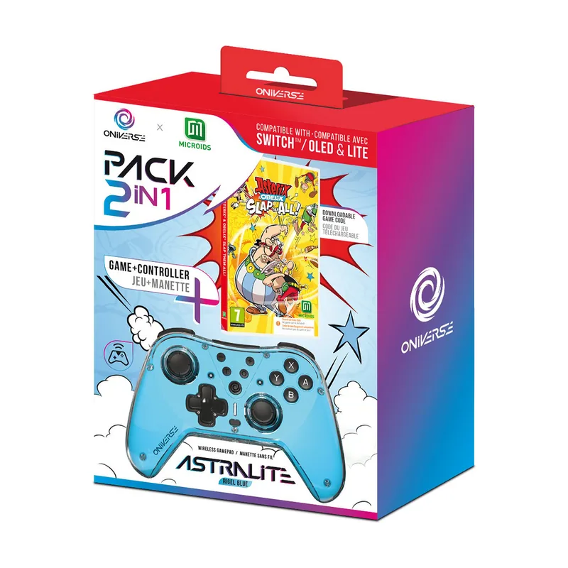 Oniverse Astralite controller + Asterix et Obelix Slap them all! Code in Box