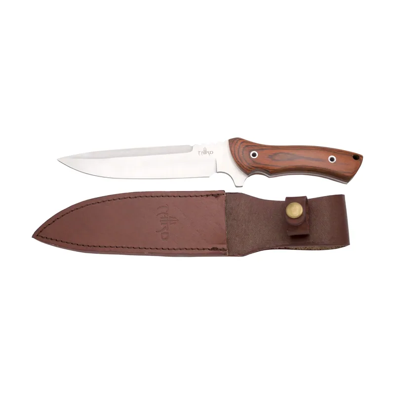 Third Cuchillo de caza H0257W con hoja de acero de 18 cm