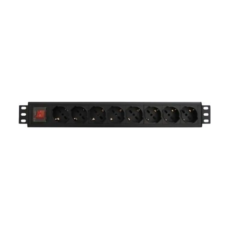 WP WPN-PDU-G01-08 de distribución de energía PDU 1.5U Negro 8 salidas AC
