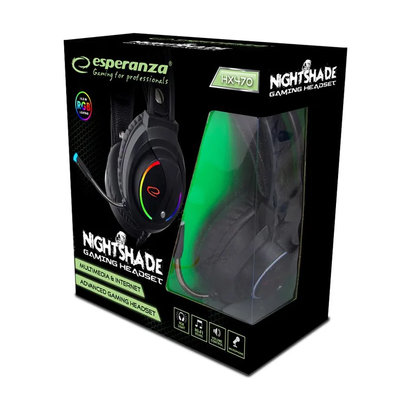 Esperanza Auriculares Marca Modelo Auriculares EGH470 Microphone