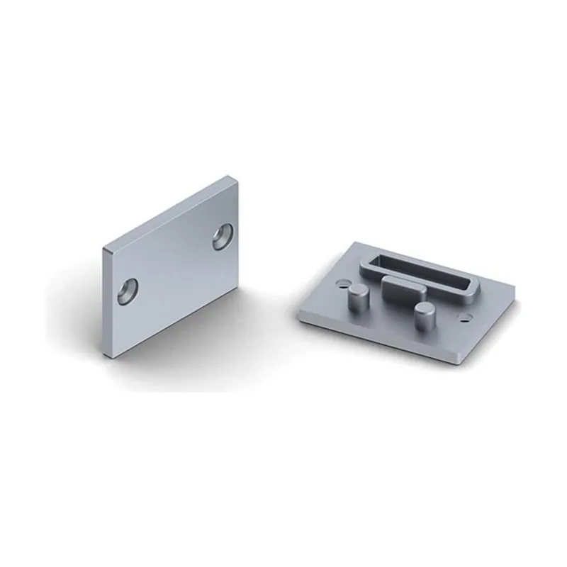 Ledson Tapa de aluminio para difusor de Pmma de aluminio epoxi sin agujero de cable