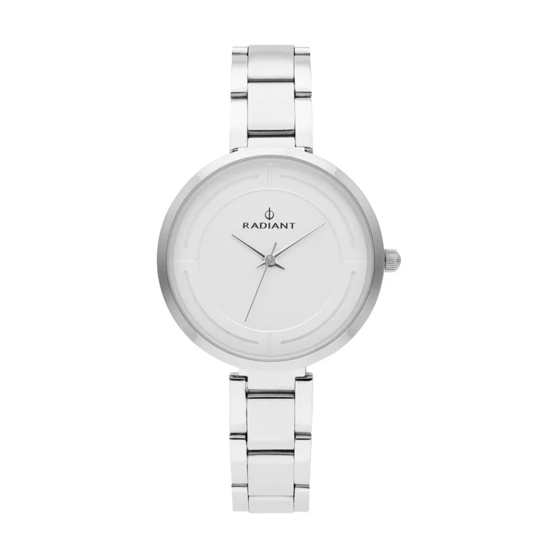 Radiant Reloj analógico para Mujer Colección Tatiana. Reloj Plateado con Brazalete y Esfera Blanca. 3ATM.. Referencia RA488201.