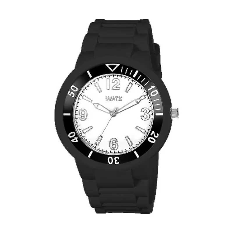 Watx & Colors Watx Reloj analogico para Hombre de Cuarzo con Correa en Caucho RWA1301N