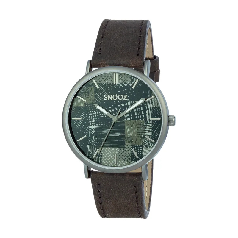 Snooz Reloj Unisex Analogico Cuarzo con Correa de Piel SAA1041-77