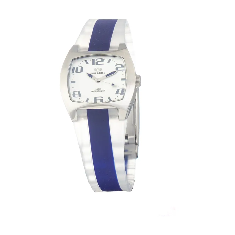 Time Force Reloj Analógico para Mujer de Cuarzo con Correa en Caucho TF2253L-08