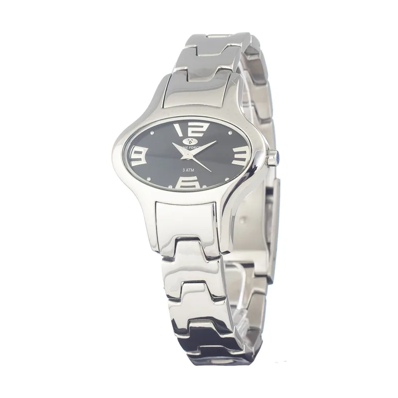 Time Force Reloj Mujer Analogico Cuarzo con Correa de Acero TF2635L-01M-1