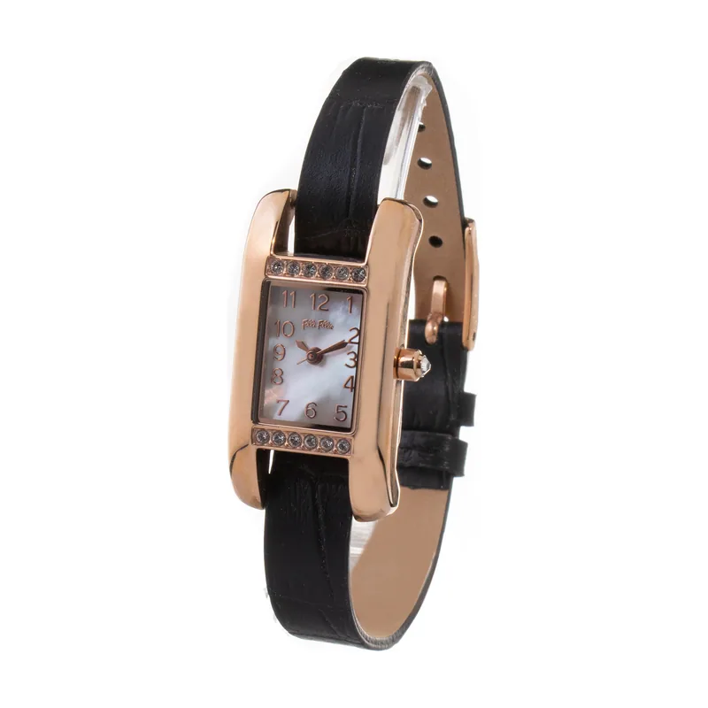 Folli follie Reloj Mujer Analogico Cuarzo con Correa de Cuero WF13B064SPW
