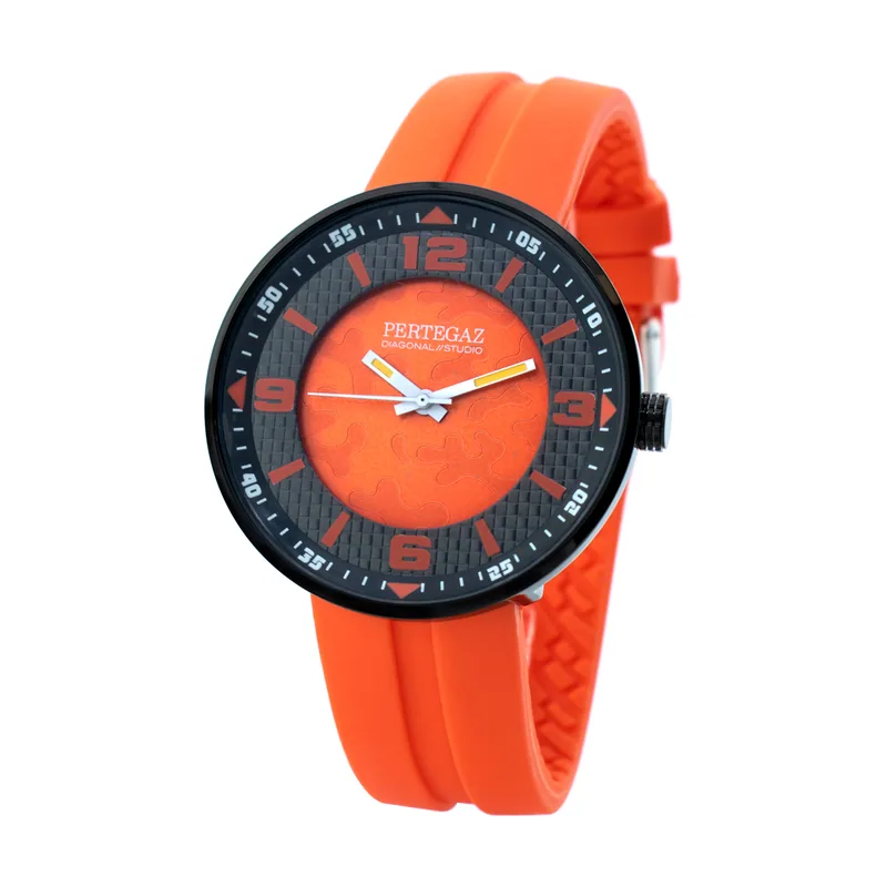 Pertegaz Reloj Analógico para Adultos Unisex de Cuarzo con Correa en Caucho PDS-005-NA