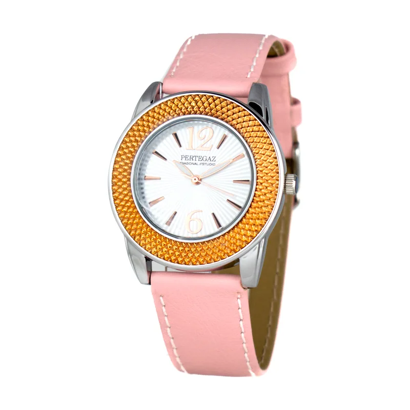 Pertegaz Reloj Mujer Analogico Cuarzo con Correa de Piel PDS-046-R