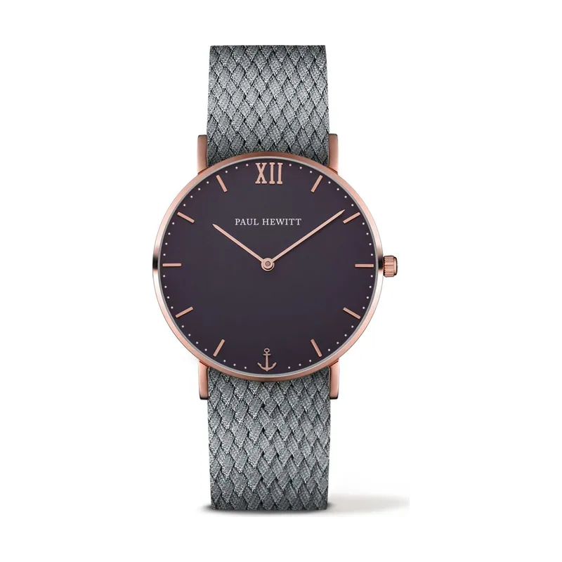 Paul hewitt Reloj Unisex Analogico Cuarzo con Correa de Nylon PH-SA-R-ST-B-18S