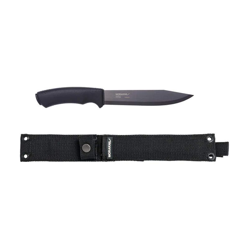 Morakniv STE-12355 Cuchillo de Caza Pathfinder BlackBlade de hoja negra con alto contenido de carbono de 17 cm