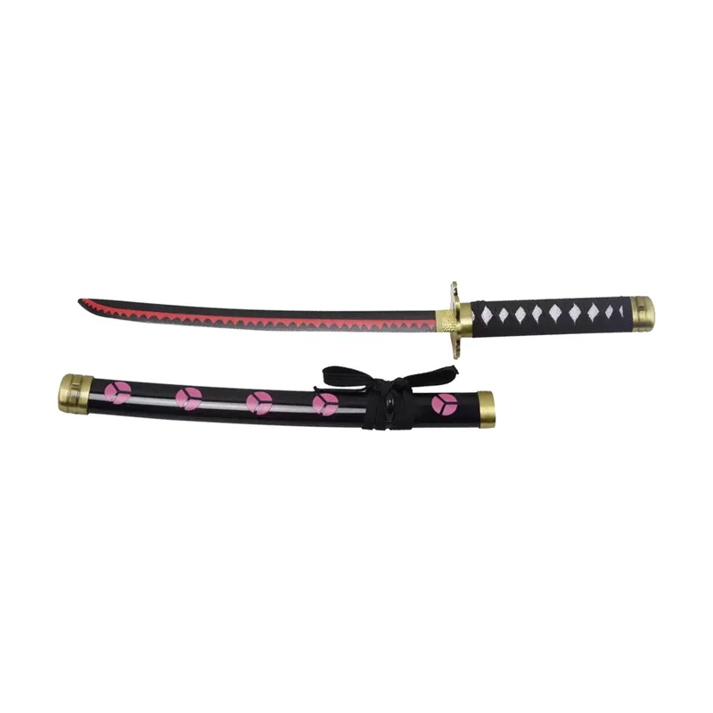 Amont Katana S5052 Shusui de Zoro de One Piece réplica no de 45 cm hoja de acero negra con dentado en