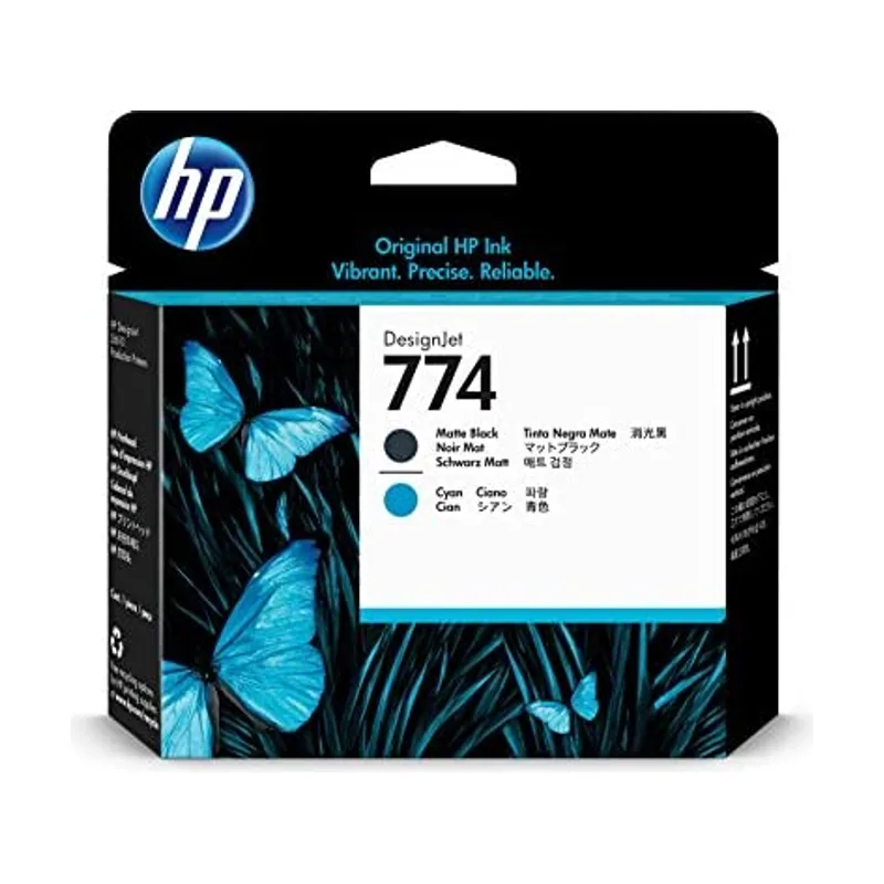 HP Cabezal de impresión negro mate/cian DesignJet 774