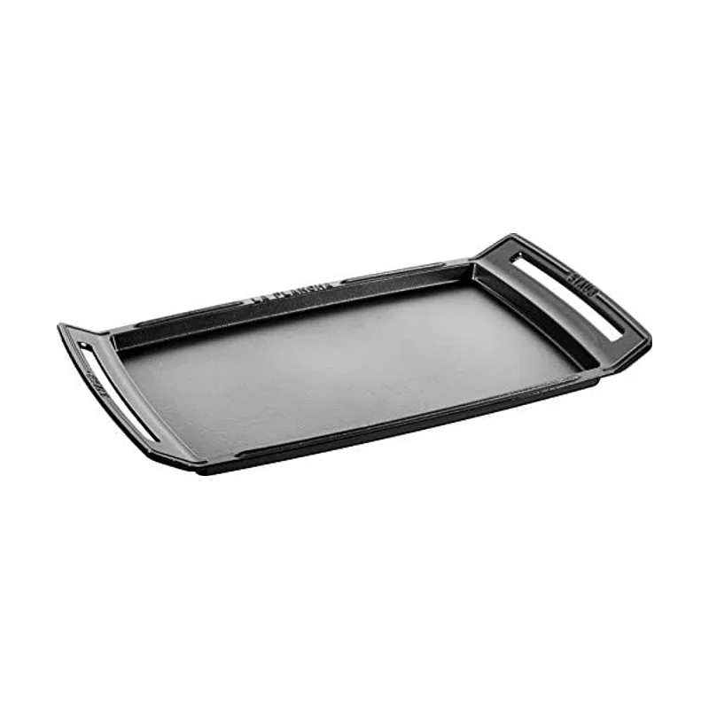 Staub Plancha Parrilla y Sartén de Servicio de Hierro Fundido