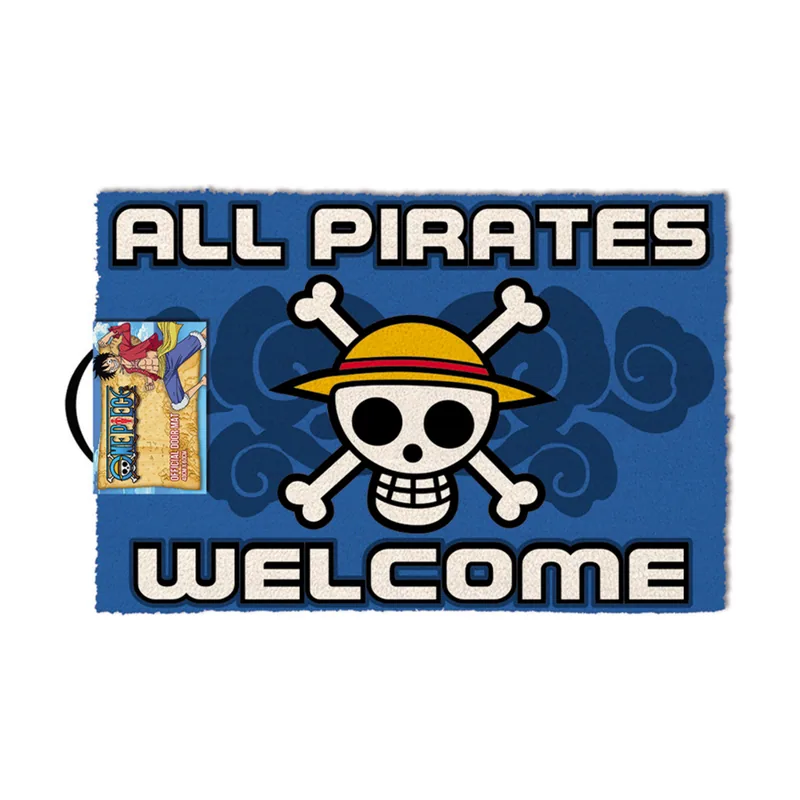 Pyramid One Piece Felpudo All Pirates Welcome