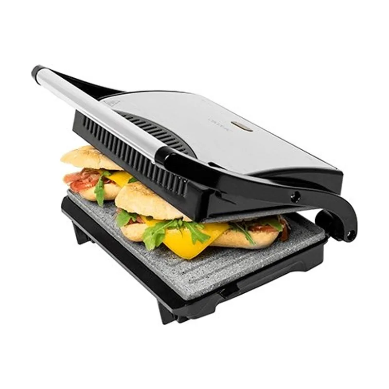 Cecotec Parrilla eléctrica de 700 W con revestimiento RockStone