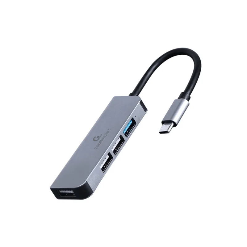 Gembird uhb-cm-u3p1u2p3-01 concentrador usb tipo c de 4 puertos 1 x usb 3.1 + 3 x usb 2.0