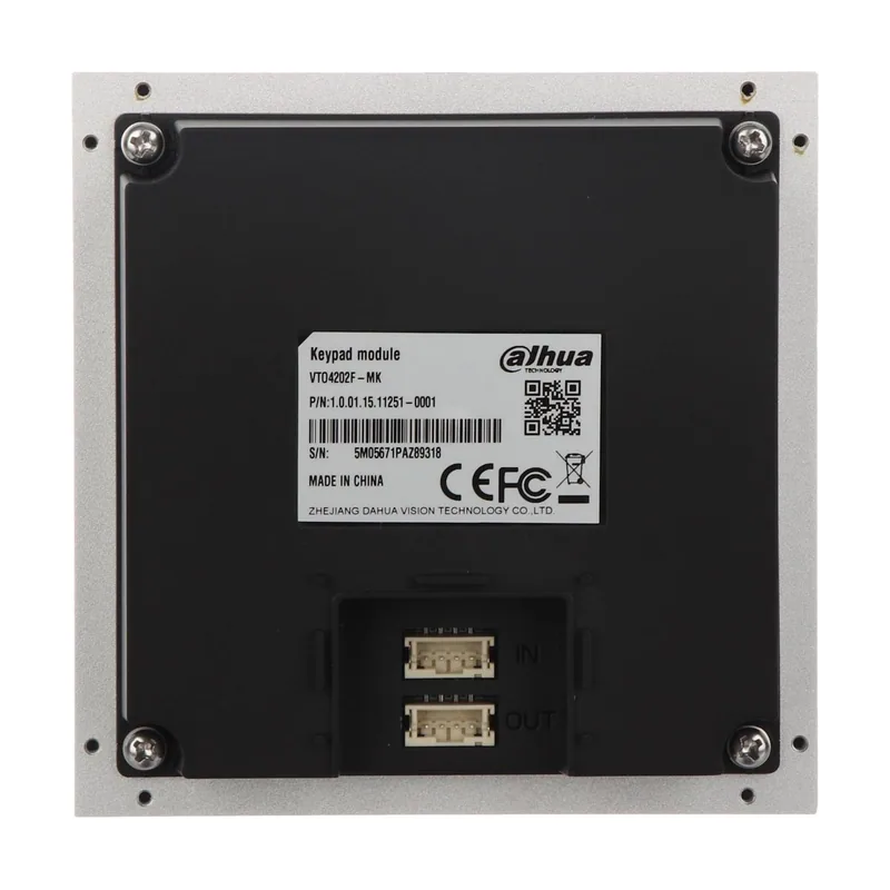 Dahua VTO4202F-MK Estación Exterior Modular Para Videopuerto IP CON Teclado Para Series VTO4202F-X