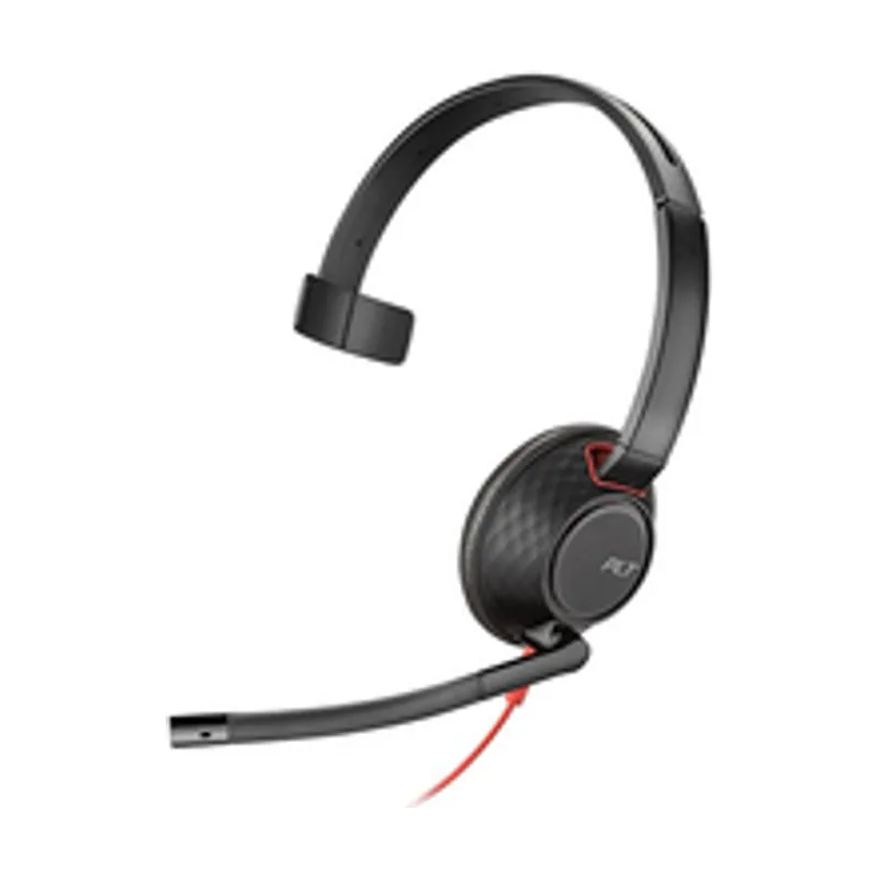 Poly Blackwire 5210 Cuffia Padiglione auricolare Connettore 3.5 mm USB tipo-C Nero