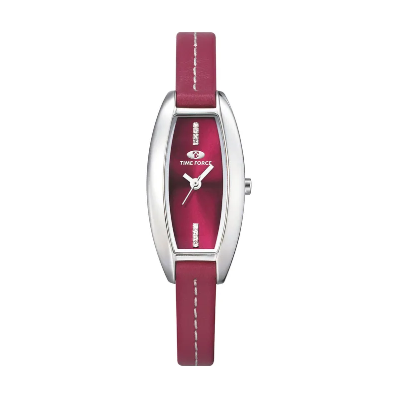 Time Force Reloj Mujer Analogico Cuarzo con Correa de Piel TF2568L-11-1