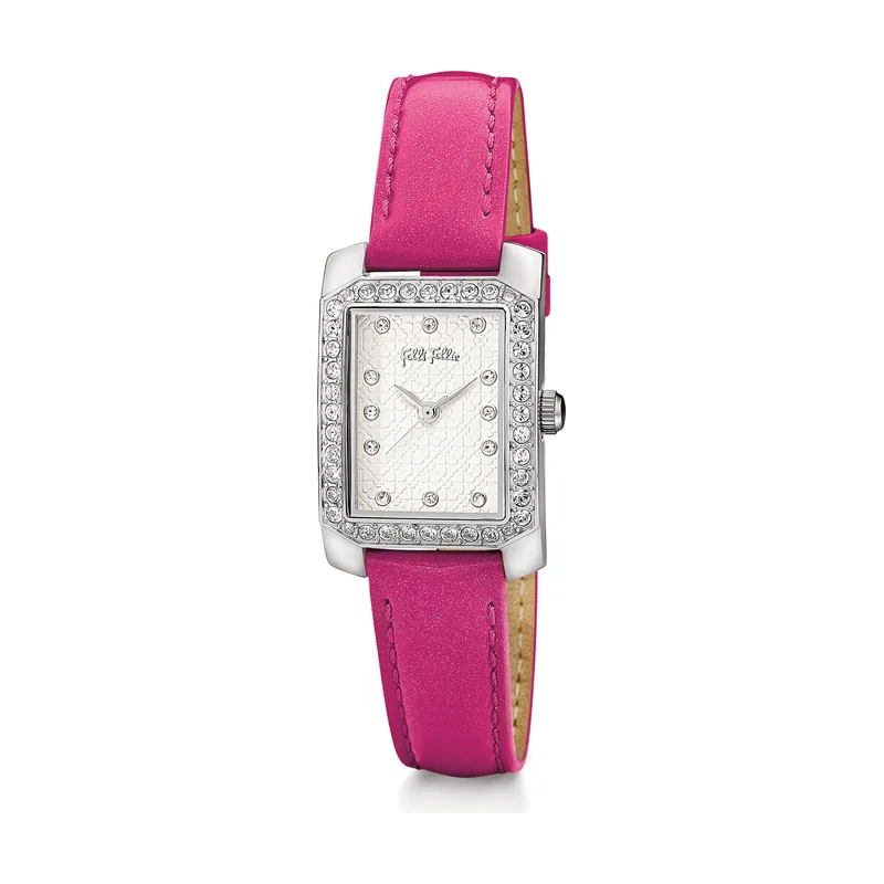 Folli follie Reloj Mujer Analogico Cuarzo con Correa de Cuero WF13A053SSS