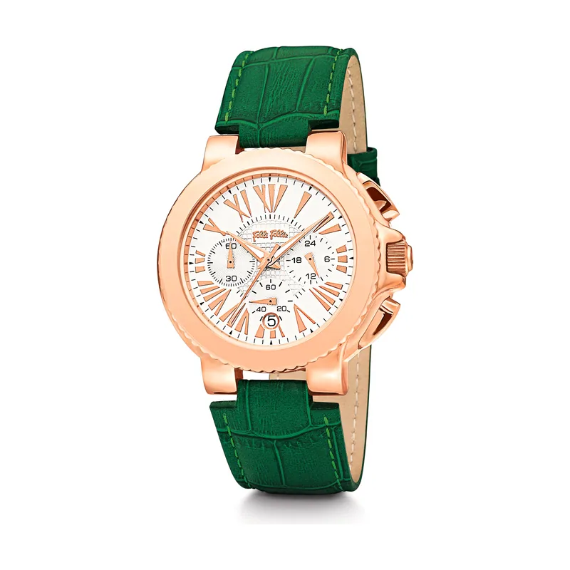 Folli follie Reloj Mujer Analogico Cuarzo con Correa de Cuero WF13R002SES