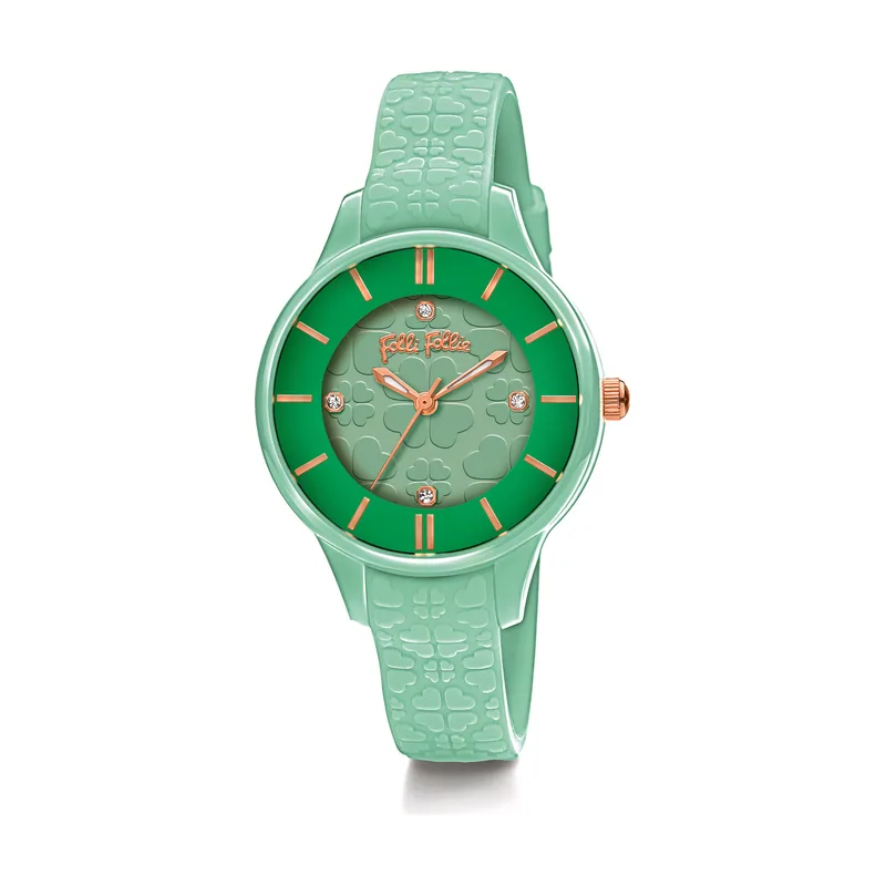Folli follie Reloj Mujer Analogico Cuarzo con Correa de Plastico WF15P027ZSE