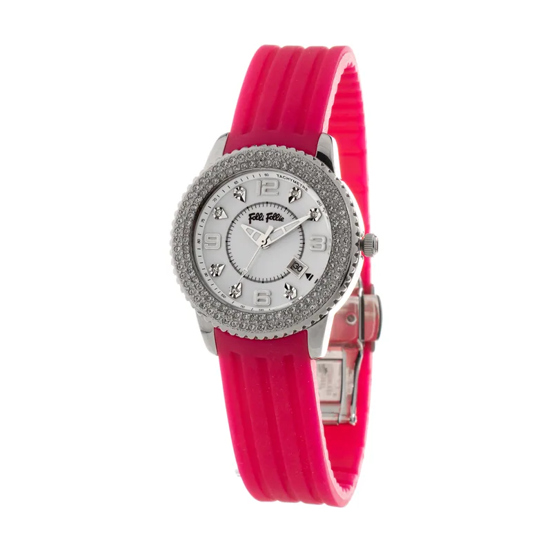 Folli follie Reloj Mujer Analogico Cuarzo con Correa de Plastico WF5T003ZT