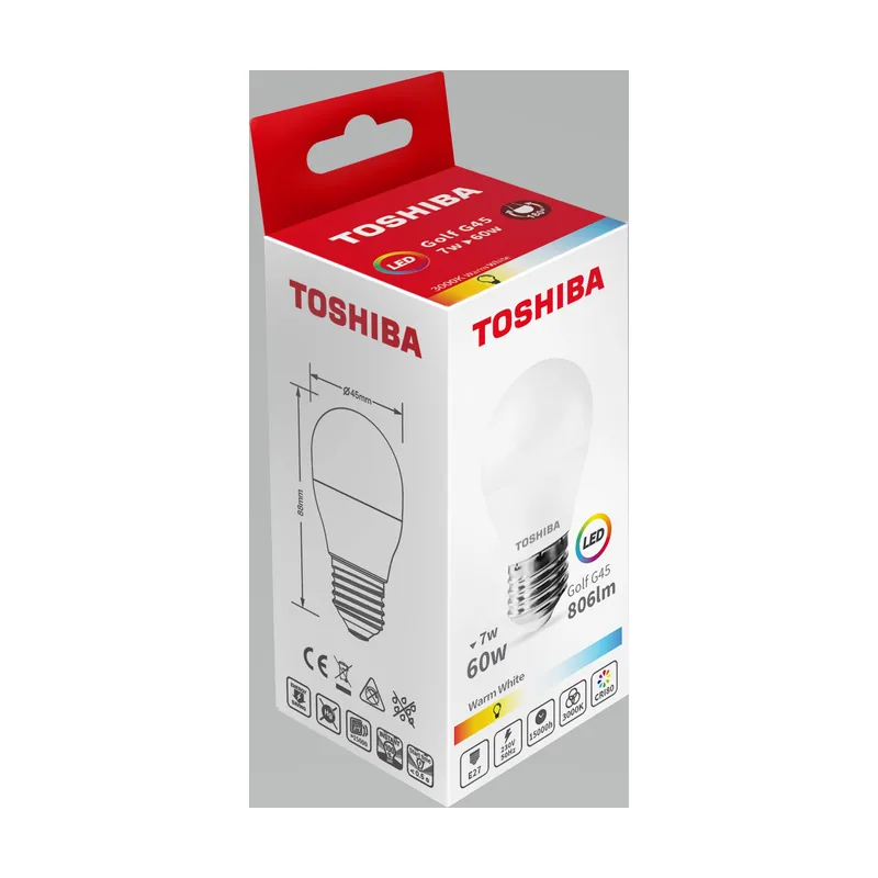 Toshiba Bombilla led g45 e27