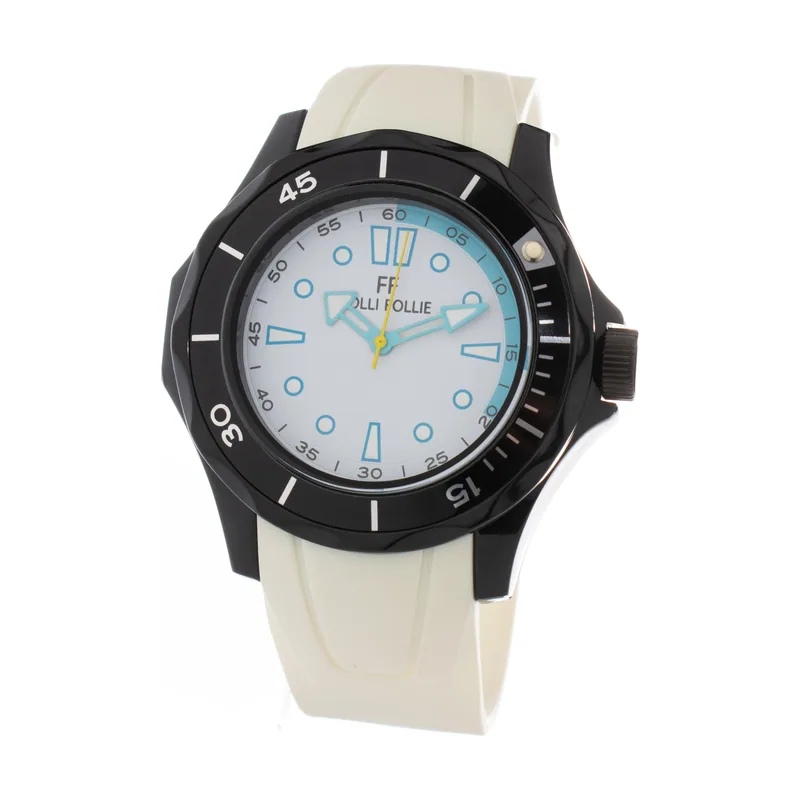 Folli follie Reloj Mujer Analogico Cuarzo con Correa de Silicona WT13P001ZPW