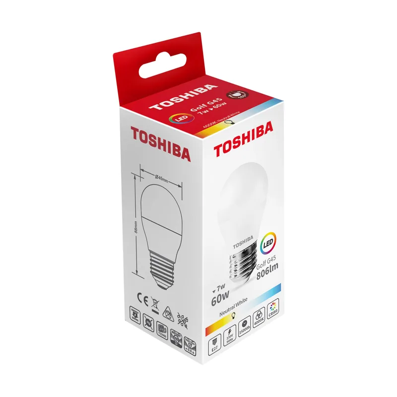 Toshiba Bombilla led g45 e27