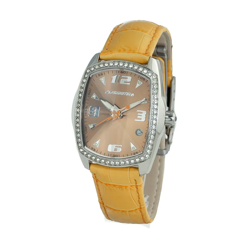 Chronotech Reloj Mujer Analogico Cuarzo con Correa de Piel CT7504LS-06