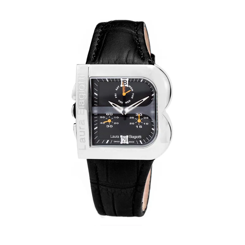 Laura Biagiotti Reloj Mujer Analogico Cuarzo con Correa de Piel LB0002-CN