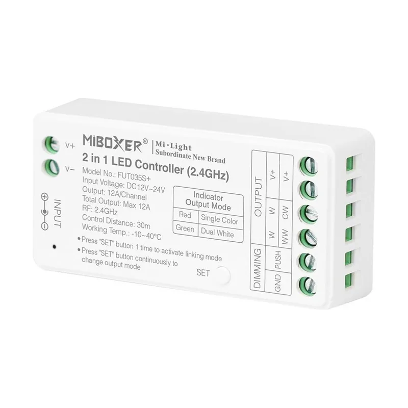 MiBoxer Controlador Tiras Led Monocolor/dualwhite 12v/24v 12amax