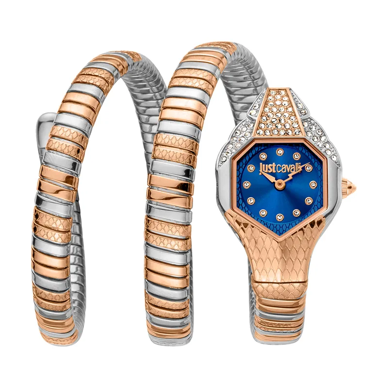 Just Cavalli Signature Snake Glam Evo 7 Doppio