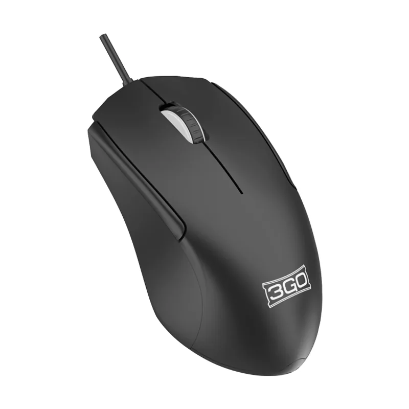3GO MLILO ratón Ambidextro USB tipo A Óptico 1000 DPI