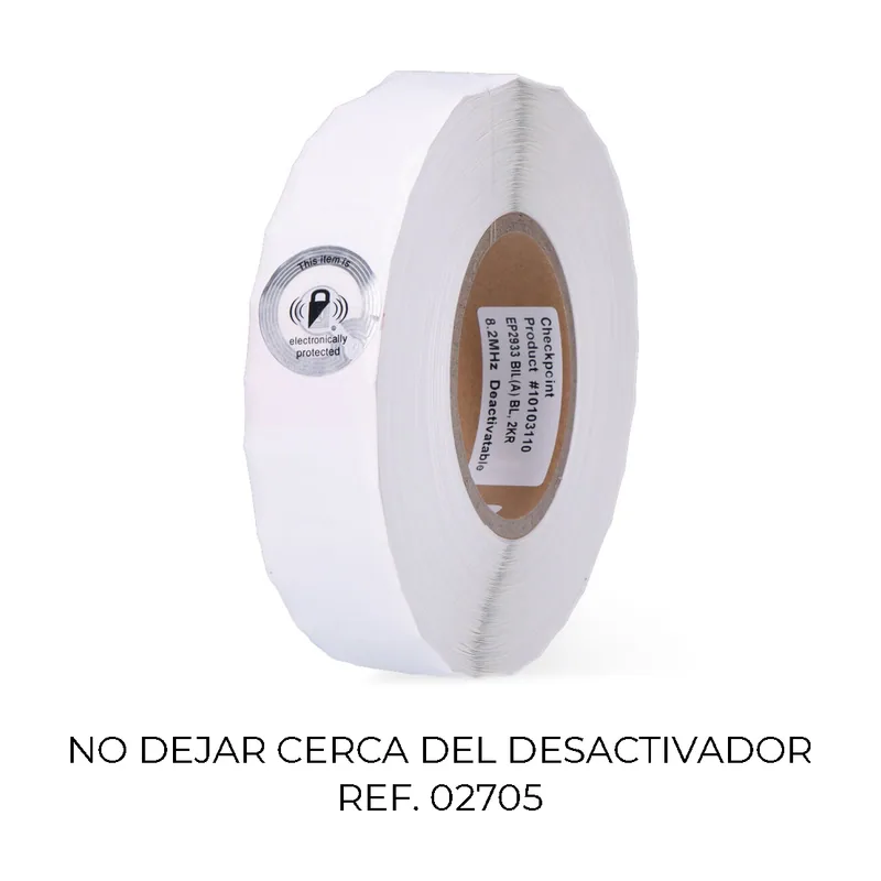 Checkpoint Pack 2000 Etiquetas 2933 Tamper Ø3,3cm Imagen Candado 10103110
