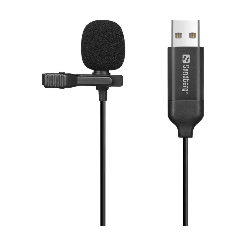 Sandberg Streamer Micrófono de Clip USB