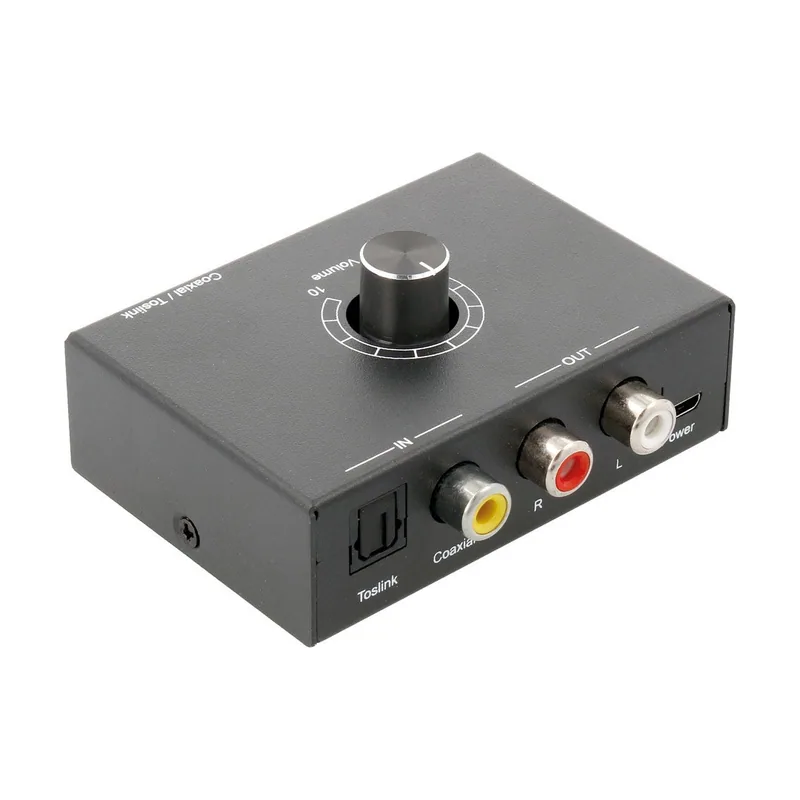 Nimo Convertidor De Audio Digital A Analógico Con Control Volumen Actv141